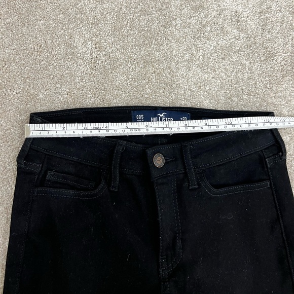 HOLLISTER LOW-RISE SUPER SKINNY BLACK JEANS SIZE 00 short - Picture 8 of 8
